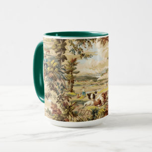 Mug Motif de scène pastorale de ferme de l'ère victori