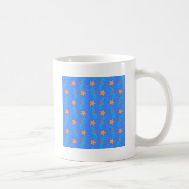 Mug Motif De Seahores Bleues Et De Starfish (Droite)
