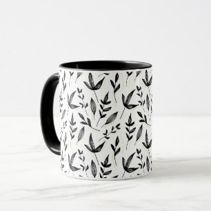 Mug motif de sol noir