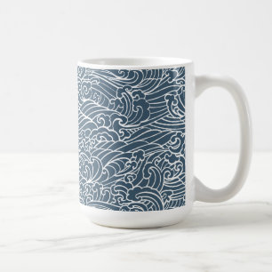 Mug Motif de style Wave japonais