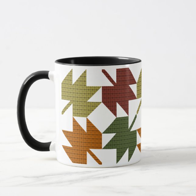 Mug Motif de surface composée en feuille d'érable 1 (Gauche)