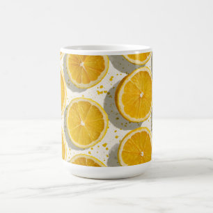 Mug Motif de tranche d'orange baignée de soleil