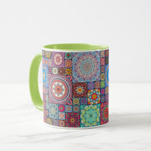 Mug Motif de tuile de Mandala