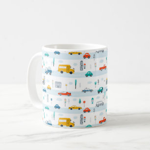 Mug Motif de véhicule routier migre