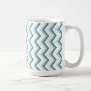 Mug Motif de zigzag de Chevron en vert en bon état