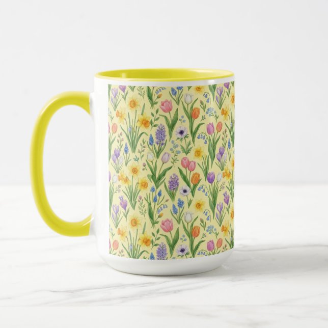 Mug Motif d'éclosion printanière (Gauche)