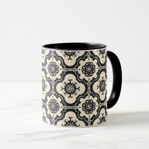 Mug Motif décoratif baroque arabesque