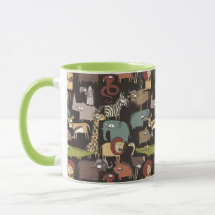 Mug Motif des animaux africains