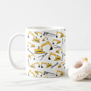 Mug Motif des camions et des outils de construction de