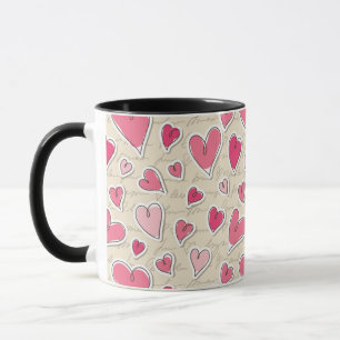 Mug Motif des coeurs