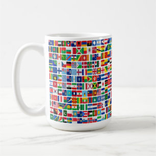 Mug Motif des drapeaux de la nation de tous les pays d