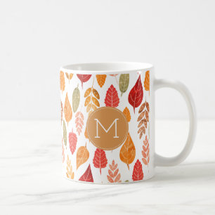Mug Motif des feuilles d'automne peintes
