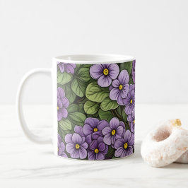 Mug Motif des fleurs de violet d'Afrique