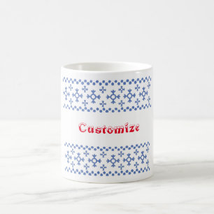 Mug Motif des flocons de neige bleu Cute Thunder_Cove