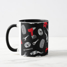 Mug Motif des outils mécaniques
