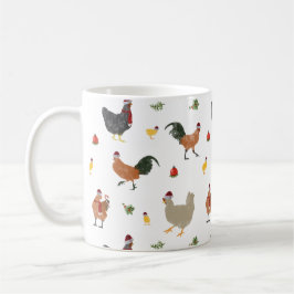 Mug Motif des poulets de Noël