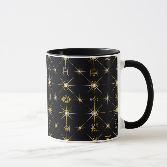 Mug Motif des symboles magiques (Droite)