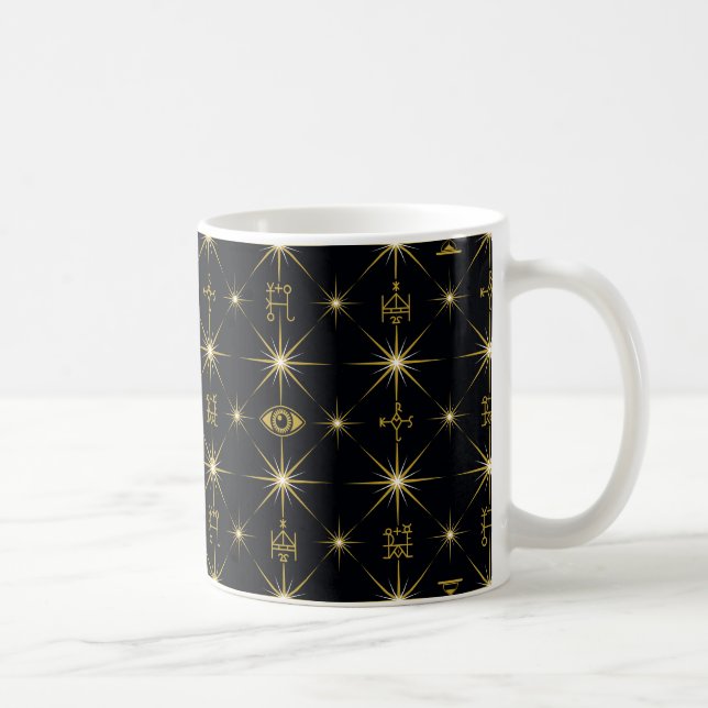 Mug Motif des symboles magiques (Droite)
