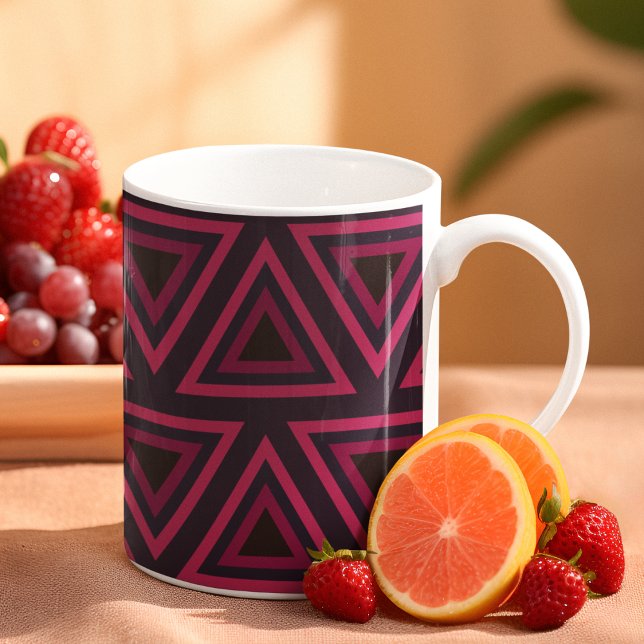 Mug Motif des triangles roses (Mugs)