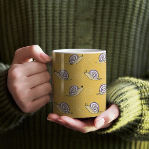 Mug Motif d'escargots et de torrents illustrés
