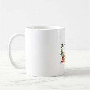 Mug Motif d'été tropical avec fleurs et feuille m