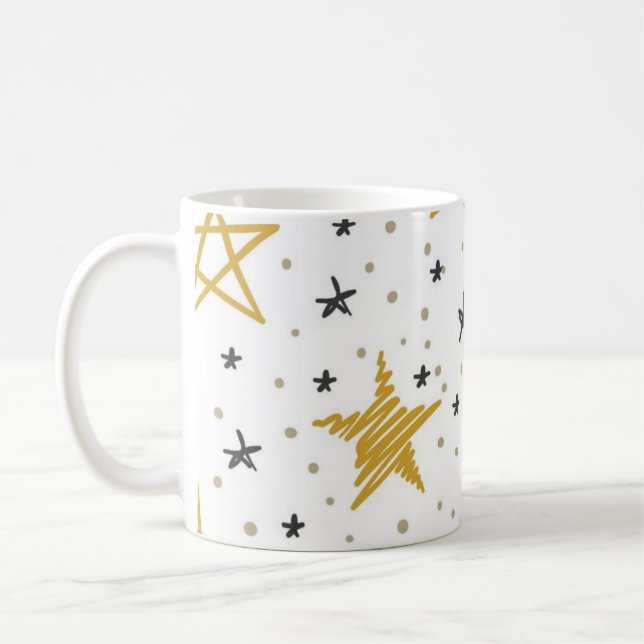 Mug Motif d'étoiles (Gauche)