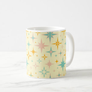 Mug Motif d'étoiles rétro colorées