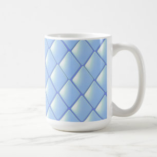 Mug Motif diamant matelassé bleu