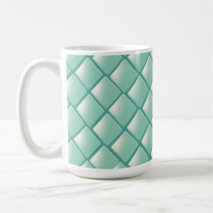 Mug Motif diamant matelassé sarcelle