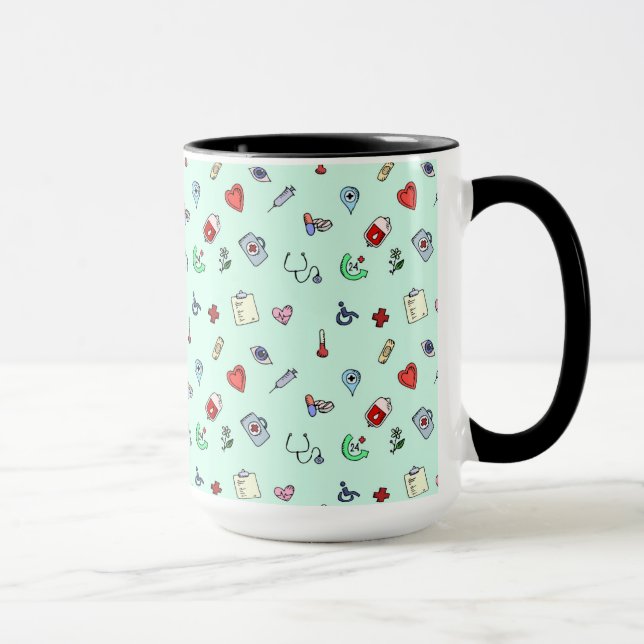 Mug Motif d'icône Médicale (Droite)