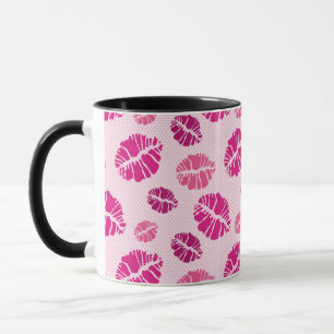 Mug Motif d'impression de forme de baiser de rouge à