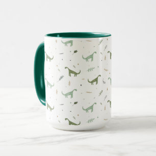 Mug Motif Dinosaure Vert