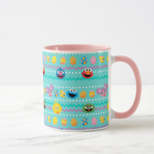 Mug Motif d'oeufs de Pâques de la rue Sesame
