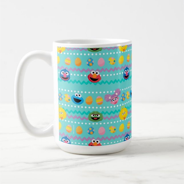 Mug Motif d'oeufs de Pâques de la rue Sesame (Gauche)