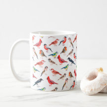 Motif d'oiseau peint en aquarelle.