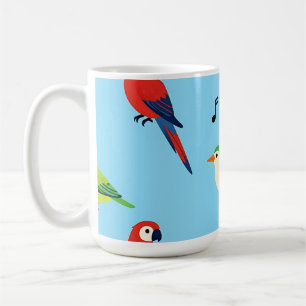 Mug Motif d'oiseaux tropicaux colorés