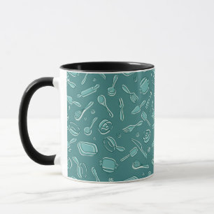 Mug Motif d'ustensiles de cuisine