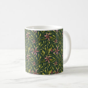 Mug Motif élégant de fleurs roses sur fond sombre