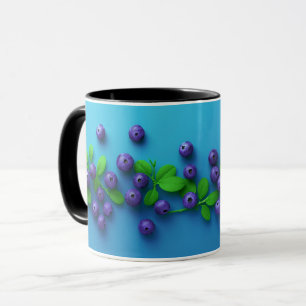 Mug Motif élégant de fruits de myrtille mignon et sucr