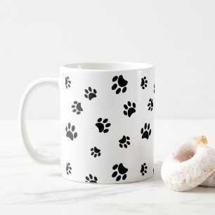 Mug Motif Empreinte de patte noir
