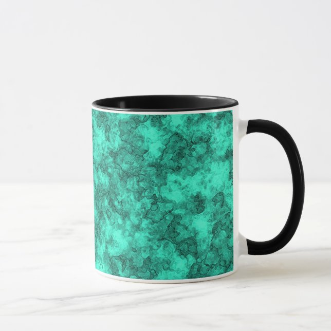 Mug Motif en marbre clair turquoise (Droite)
