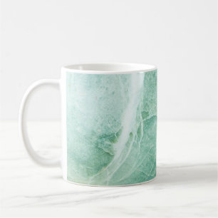 Mug Motif en pierre de marbre, texture verte.