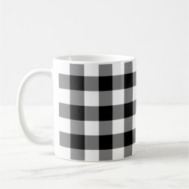 Mug Motif En vichy noir et blanc