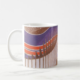 Mug Motif escalier Art Déco vintage jazz pochoir