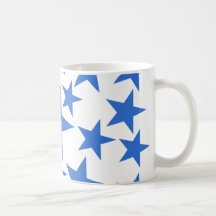 Motif étoile bleue