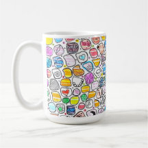 Motif fantaisiste coloré pour anniversaire et fête