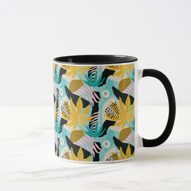 Mug Motif Feuille de la forêt tropicale tropicale (Droite)