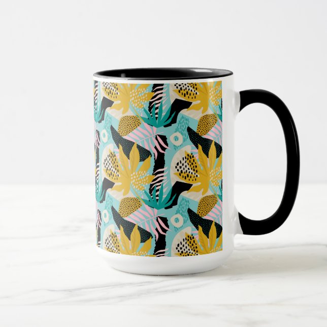 Mug Motif Feuille de la forêt tropicale tropicale (Droite)