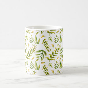 Mug Motif Feuille Plante vert