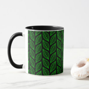 Mug Motif Feuille verte